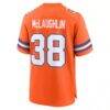 Jaleel McLaughlin Denver Broncos Nike Mile High Collection 1977 Throwback Player Game Jersey - Orange - Detail View