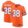 Jaleel McLaughlin Denver Broncos Nike Mile High Collection 1977 Throwback Player Game Jersey - Orange - Front View