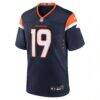 Marvin Mims Jr Denver Broncos Nike Alternate Game Jersey - Navy - Side View