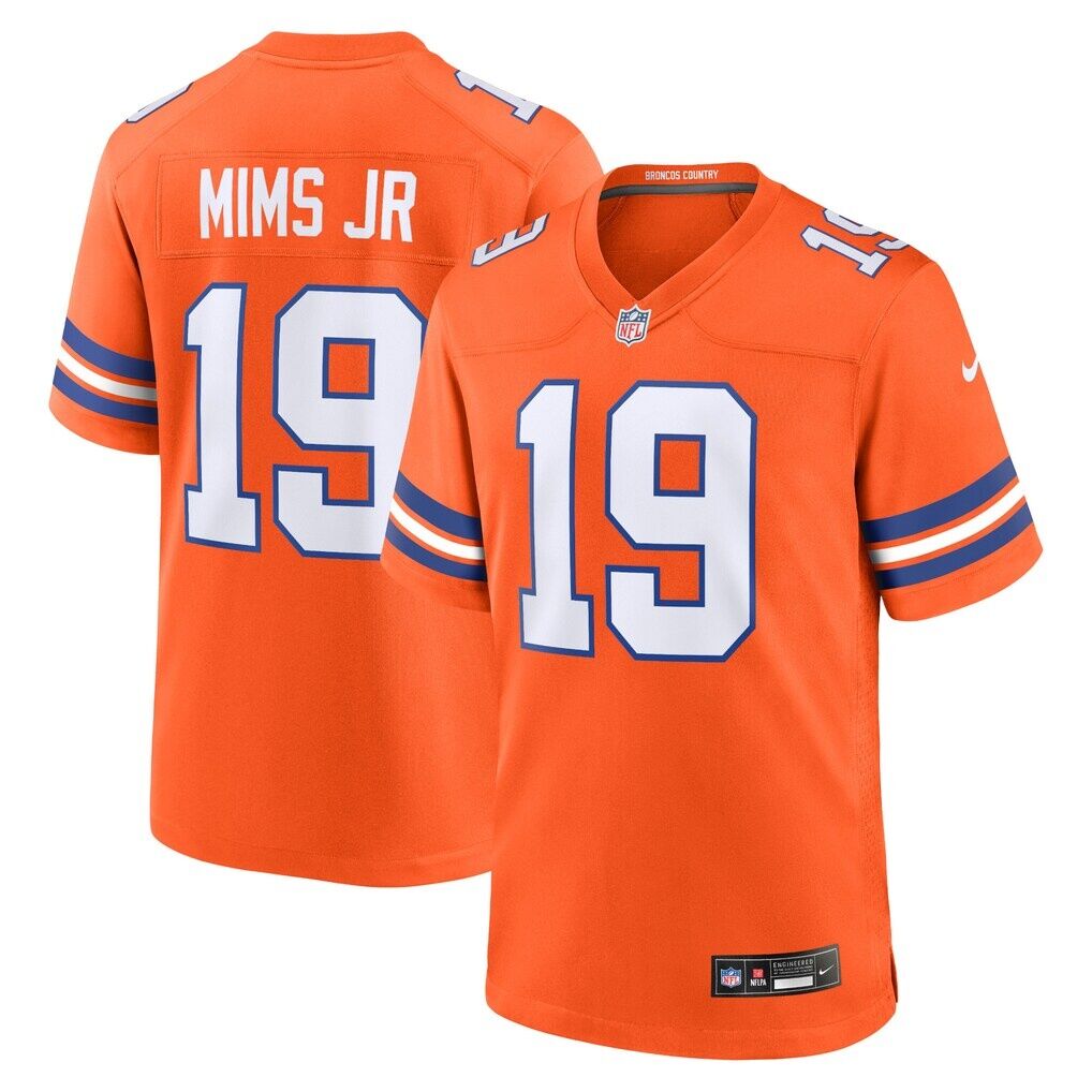 Marvin Mims Jr Denver Broncos Nike Mile High Collection 1977 Throwback Player Game Jersey