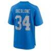 Alex Anzalone Detroit Lions Nike Alternate Game Jersey - Blue - Detail View