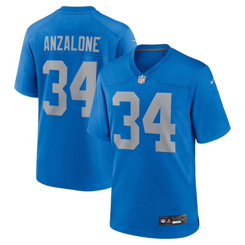 Alex Anzalone Detroit Lions Nike Alternate Game Jersey