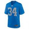 Alex Anzalone Detroit Lions Nike Alternate Game Jersey - Blue - Side View