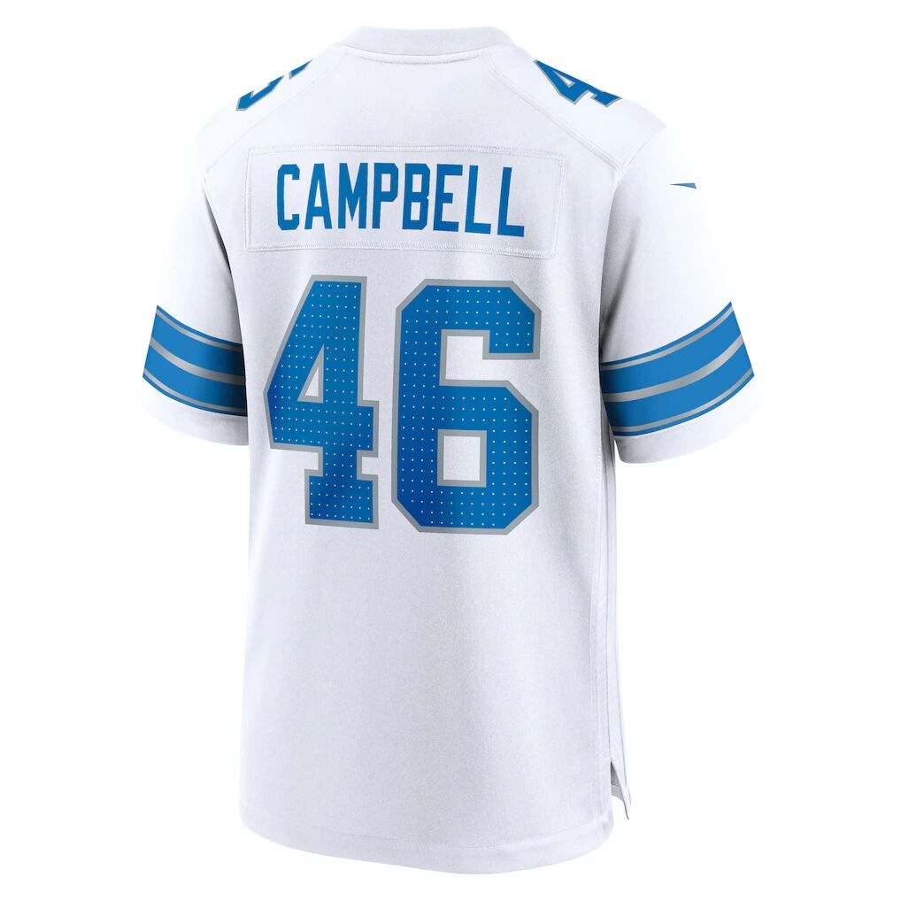 Jack Campbell Detroit Lions Nike White Game Jersey