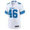 Jack Campbell Detroit Lions Nike White Game Jersey - White - Side View