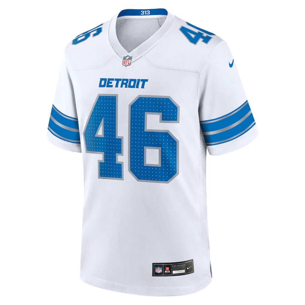 Jack Campbell Detroit Lions Nike White Game Jersey