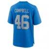 Jack Campbell Detroit Lions Nike Alternate Game Jersey - Blue - Detail View