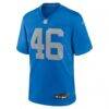 Jack Campbell Detroit Lions Nike Alternate Game Jersey - Blue - Side View