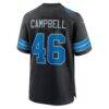 Jack Campbell Detroit Lions Nike 2nd Alternate Game Jersey - Black - Detail View