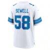 Penei Sewell Detroit Lions Nike Game Jersey - White - Detail View