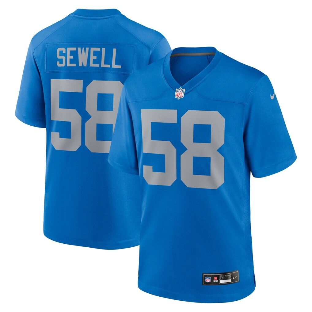 Penei Sewell Detroit Lions Nike Alternate Game Jersey