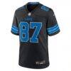 Sam LaPorta Detroit Lions Nike 2nd Alternate Game Jersey - Black - Side View