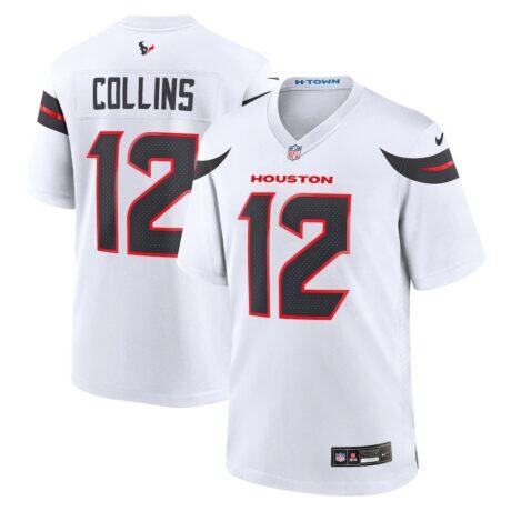 Nico Collins Houston Texans Nike Game Jersey - White - Front View