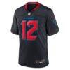 Nico Collins Houston Texans Nike 2nd Alternate Game Jersey - Navy - Side View