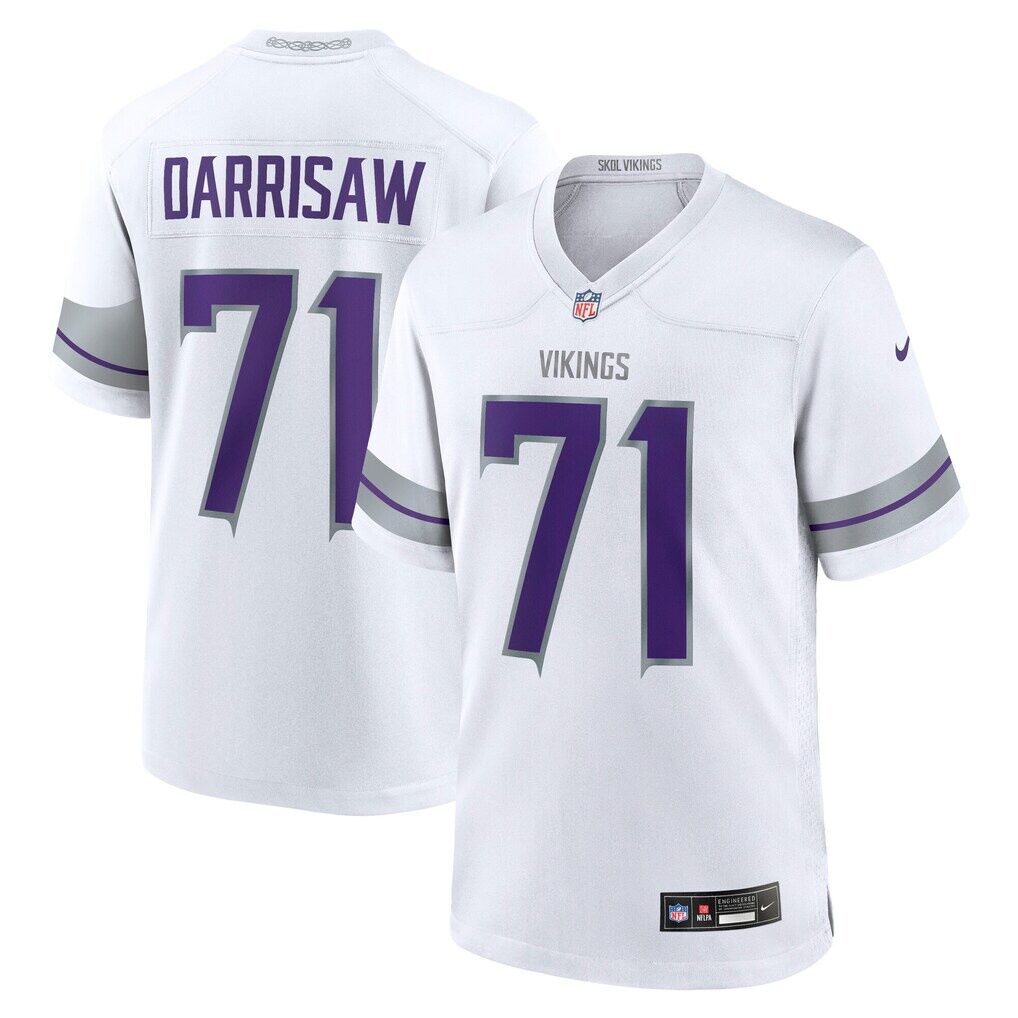 Christian Darrisaw Minnesota Vikings Nike Alternate Game Jersey
