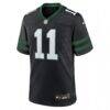Jermaine Johnson II New York Jets Nike Alternate Game Jersey - Black - Side View