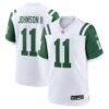 Jermaine Johnson II New York Jets Nike Classic Alternate Game Jersey - White - Front View