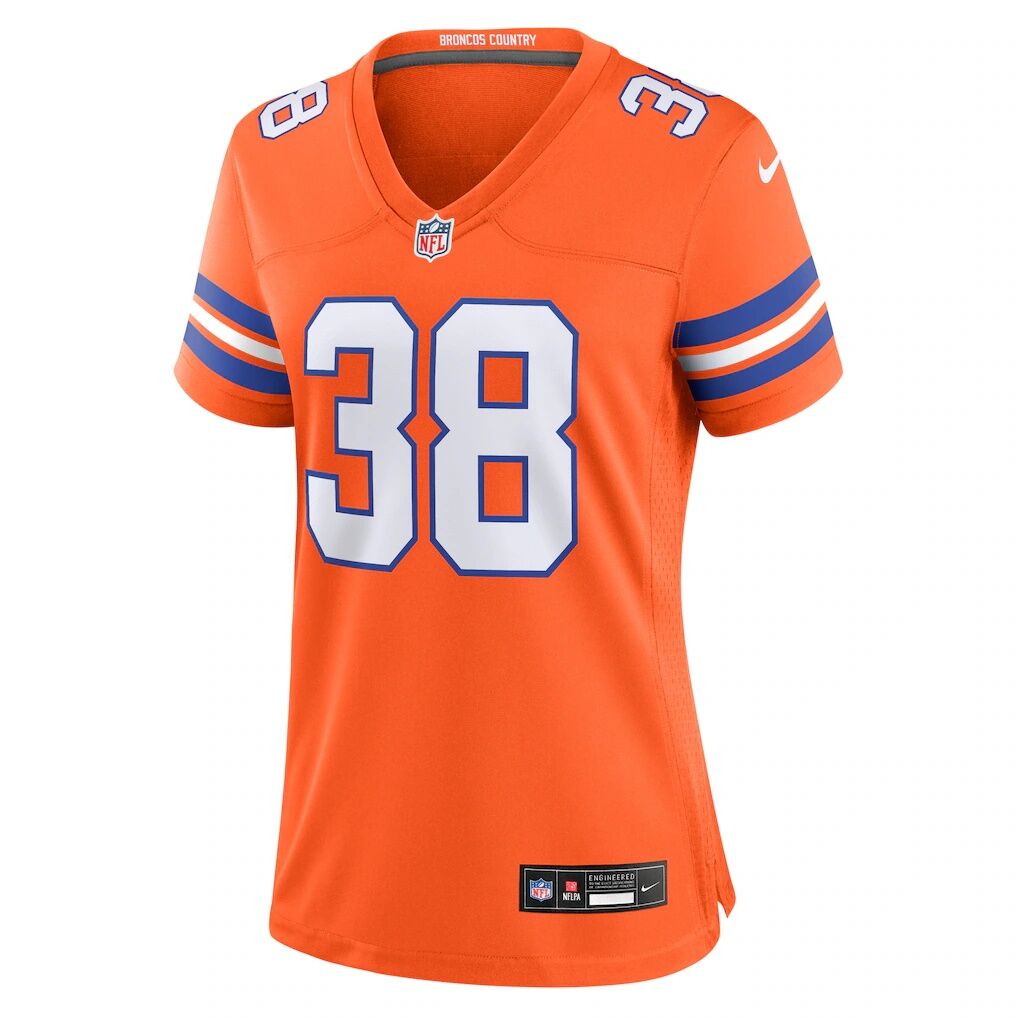 Jaleel McLaughlin Denver Broncos Nike Women's Mile High Collection 1977 Throwback Player Game Jersey
