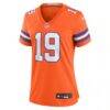 Marvin Mims Jr Denver Broncos Nike Women's Mile High Collection 1977 Throwback Player Game Jersey - Orange - Side View