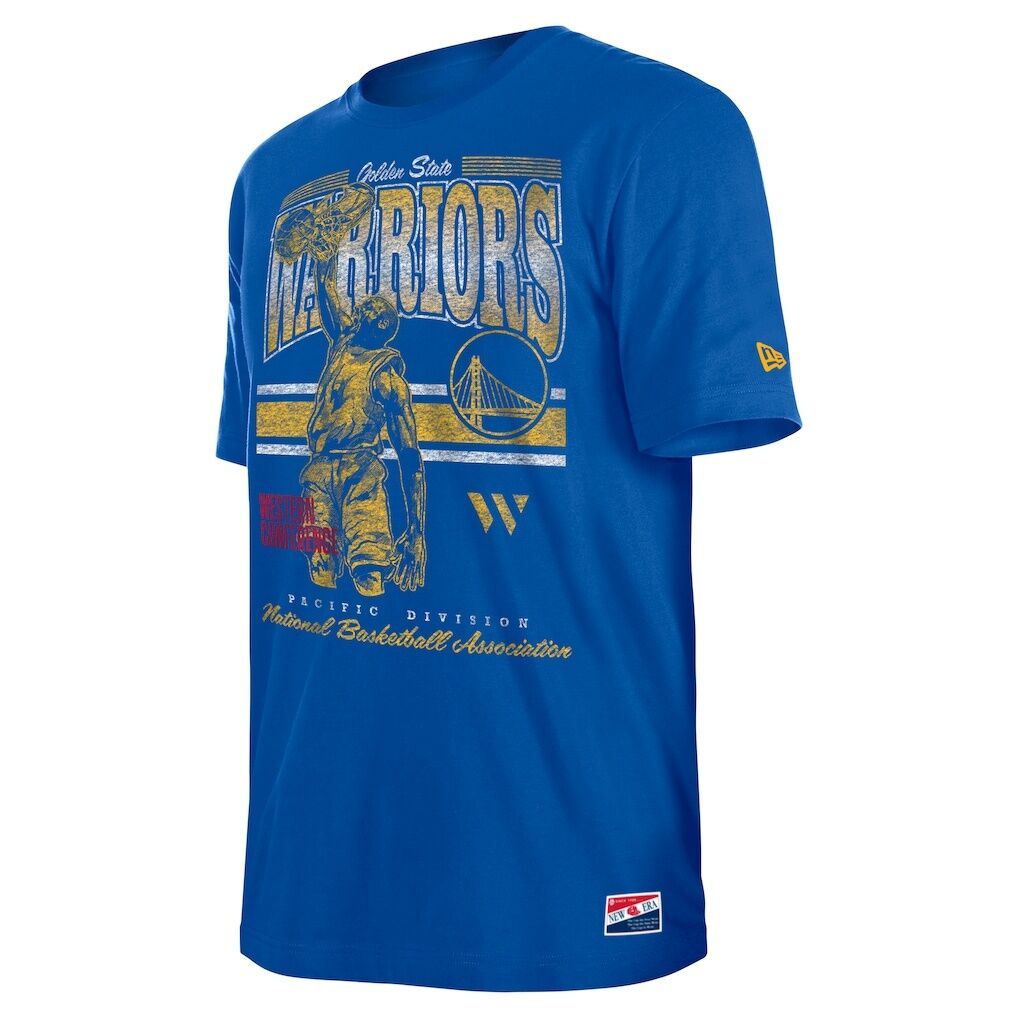 Golden State Warriors New Era Enzyme Wash Oversized T-Shirt – Royal