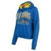 Golden State Warriors New Era Women's Boxy Pullover Hoodie - - Back View