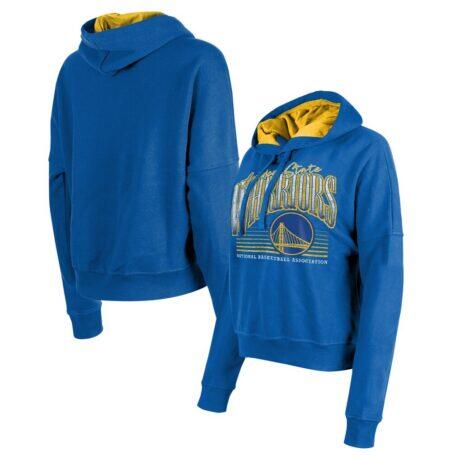 Golden State Warriors New Era Women's Boxy Pullover Hoodie - - Front View