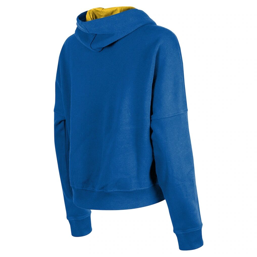 Golden State Warriors New Era Women’s Boxy Pullover Hoodie – Royal