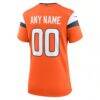 Denver Broncos Nike Women's Team Custom Game Jersey - Orange - Detail View