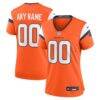 Denver Broncos Nike Women's Team Custom Game Jersey - Orange - Front View
