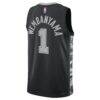 Victor Wembanyama San Antonio Spurs Jordan Brand Unisex Swingman Jersey - Black - Detail View