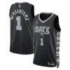 Victor Wembanyama San Antonio Spurs Jordan Brand Unisex Swingman Jersey - Black - Front View