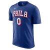 Tyrese Maxey Philadelphia 76ers Nike Icon Edition Name & Number T-Shirt - - Back View