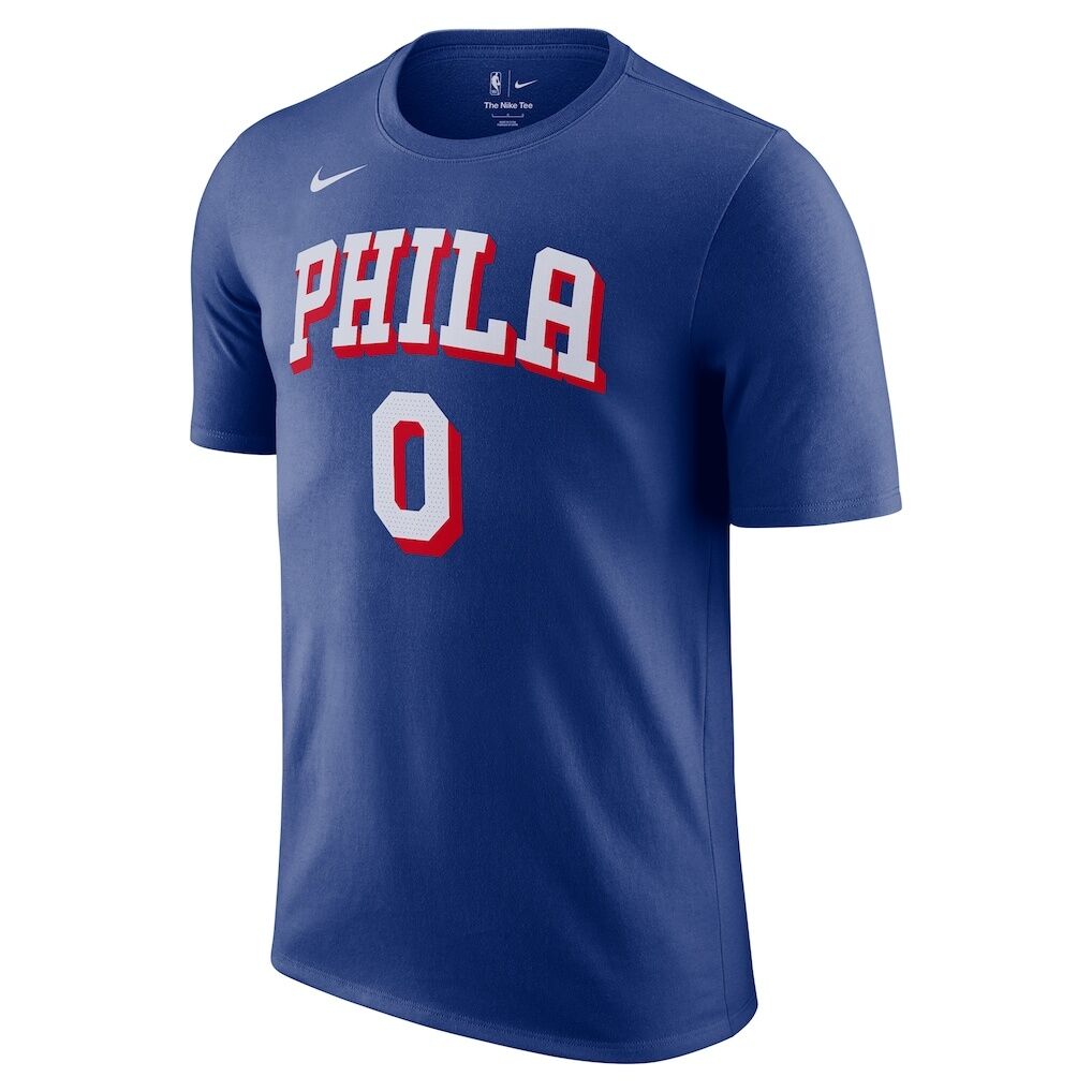 Tyrese Maxey Philadelphia 76ers Nike Icon Edition Name & Number T-Shirt – Royal