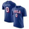 Tyrese Maxey Philadelphia 76ers Nike Icon Edition Name & Number T-Shirt - - Front View