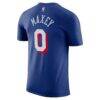 Tyrese Maxey Philadelphia 76ers Nike Icon Edition Name & Number T-Shirt - - Side View