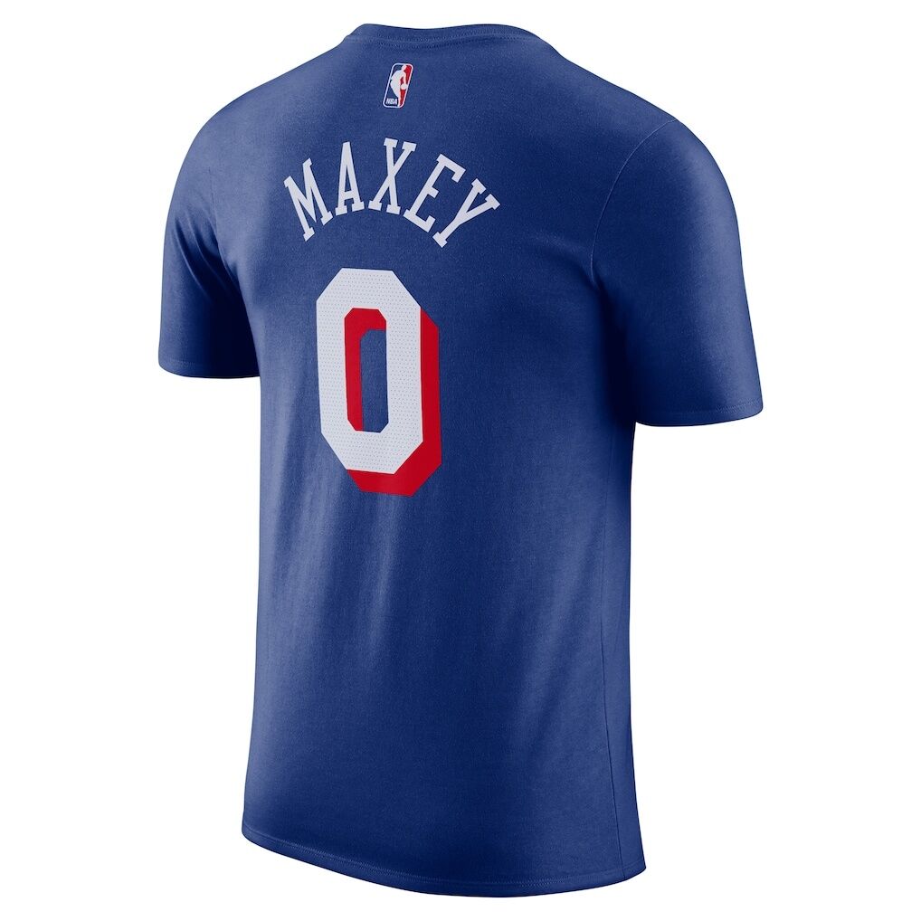 Tyrese Maxey Philadelphia 76ers Nike Icon Edition Name & Number T-Shirt – Royal