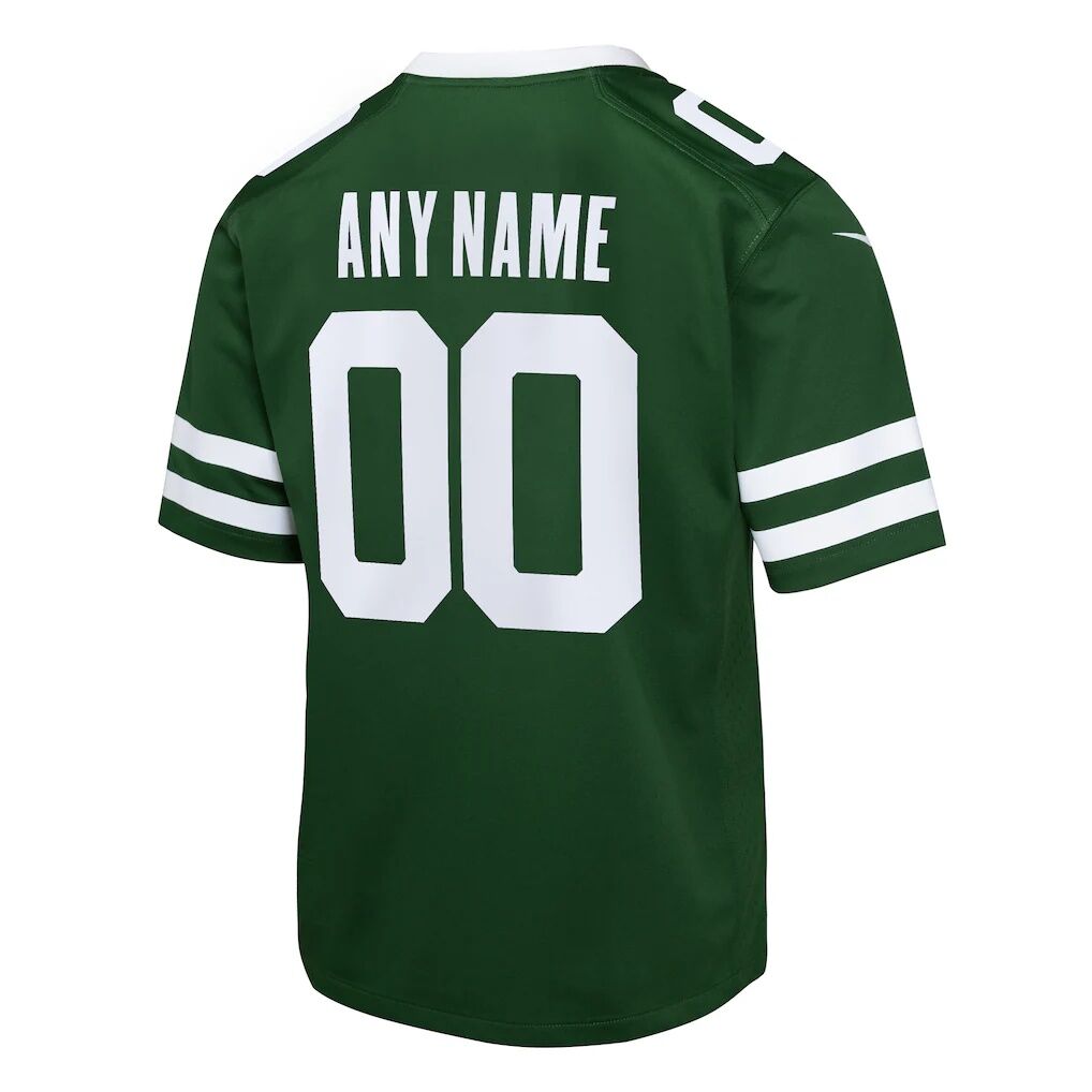 New York Jets Nike Youth Custom Game Jersey -  Legacy Green