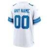 Detroit Lions Nike Custom Game Jersey - White - Detail View