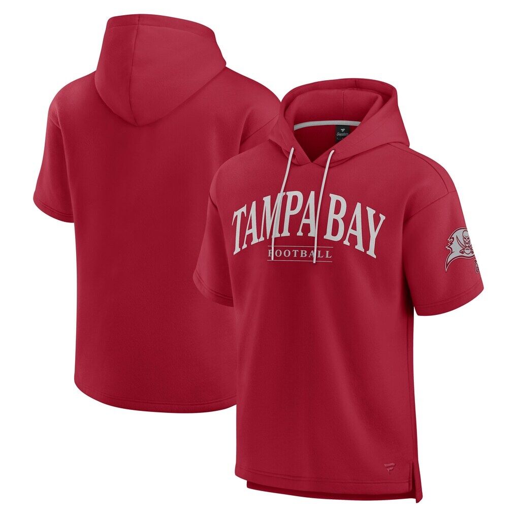 Tampa Bay Buccaneers Fashion7 Unisex Elements Ready Short Sleeve Pullover Hoodie - Cardinal