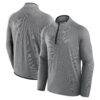 Houston Texans Fashion7 Unisex Front Office Performance Primary Quarter-Zip Jacket - Charcoal - Front View