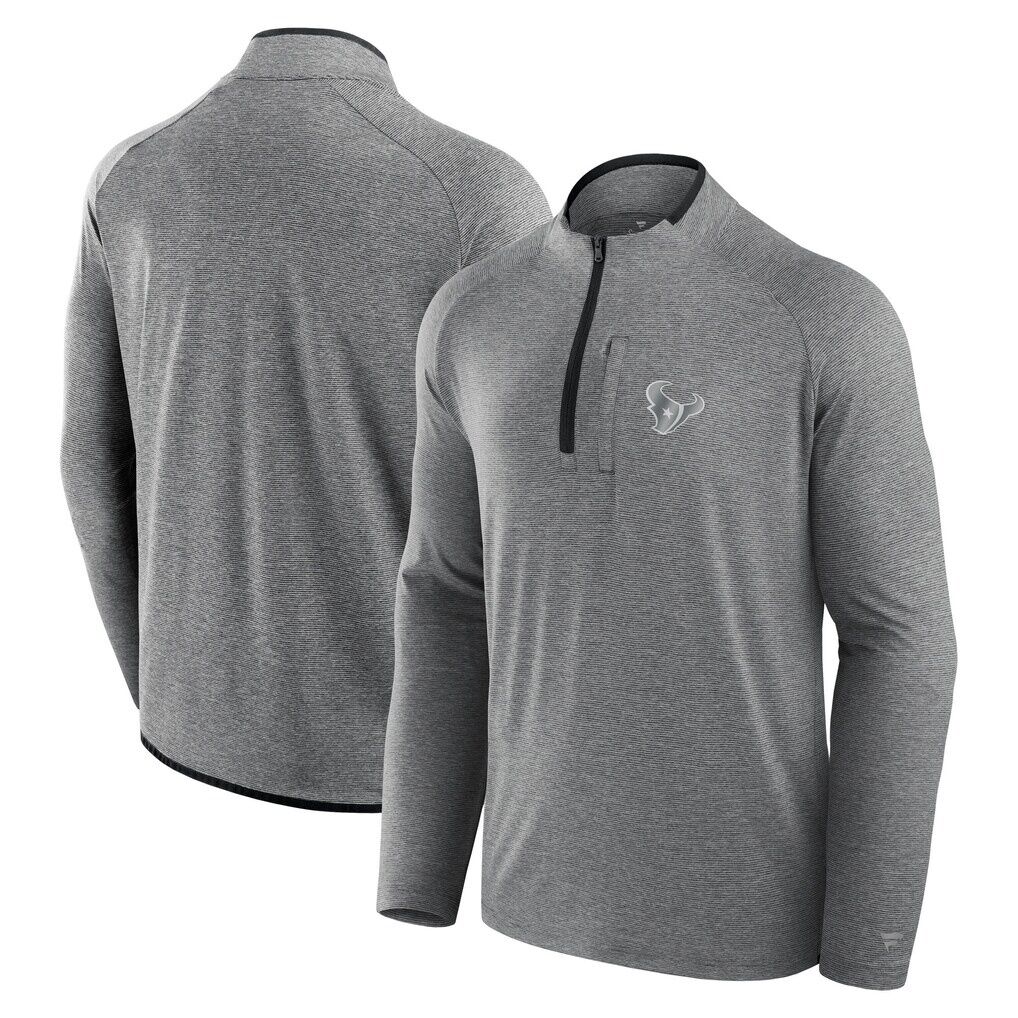 Houston Texans Fashion7 Unisex Front Office Performance Primary Quarter-Zip Jacket