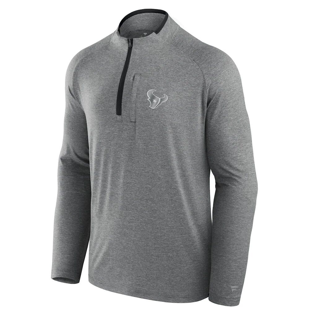 Houston Texans Fashion7 Unisex Front Office Performance Primary Quarter-Zip Jacket