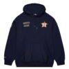 Houston Astros Mitchell & Ness Team OG 2.0 Current Logo Pullover Hoodie - Navy - Side View