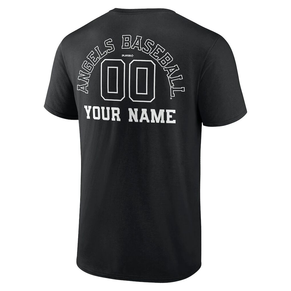 Los Angeles Angels Monochrome Personalized Name & Number T-Shirt
