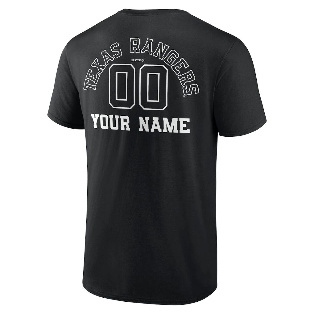 Texas Rangers Monochrome Personalized Name & Number T-Shirt