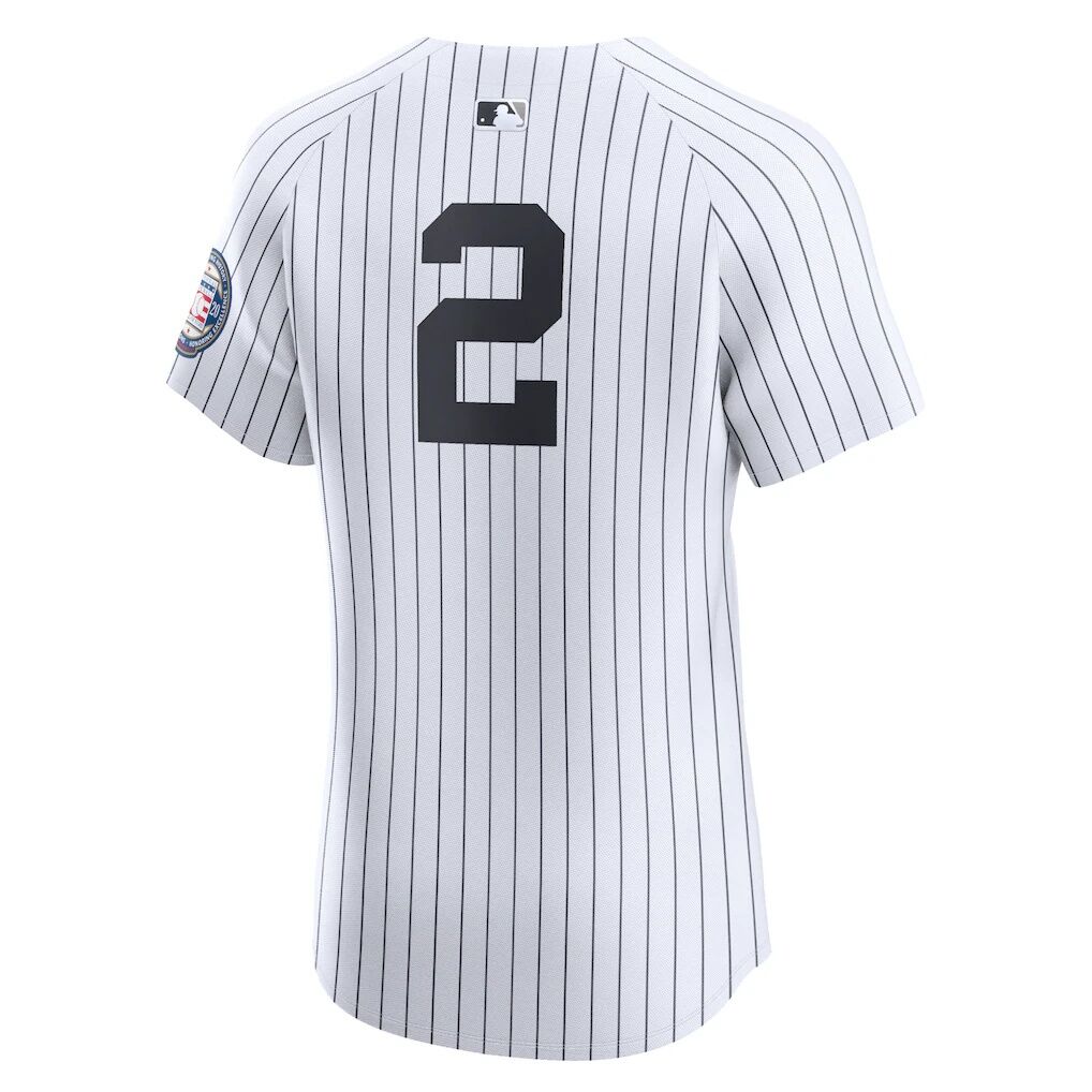 Derek Jeter New York Yankees Nike Home 2020 Hall of Fame Induction Patch Elite Player Jersey