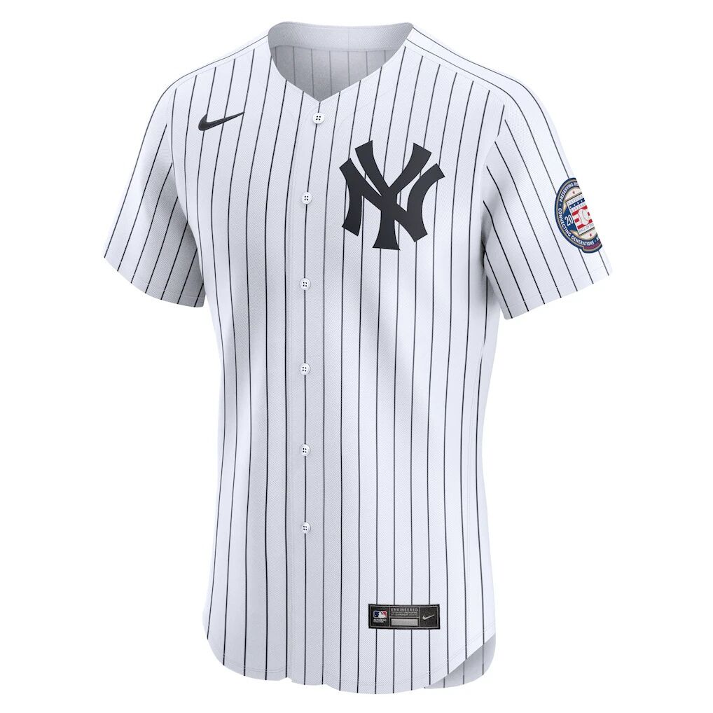 Derek Jeter New York Yankees Nike Home 2020 Hall of Fame Induction Patch Elite Player Jersey