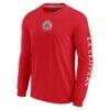 LA Clippers Fashion7 Elements Strive Long Sleeve T-Shirt - Red - Back View