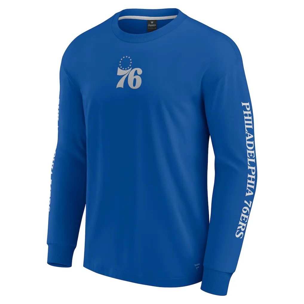 Philadelphia 76ers Fashion7 Elements Strive Long Sleeve T-Shirt  – Royal