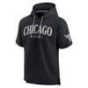 Chicago Bulls Fashion7 Elements Ready Short Sleeve Pullover Hoodie - Black - Side View